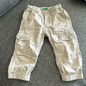 United Colors of Benetton, cream boy’s pants, size 18 months